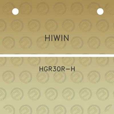 hiwin-hgr30r-h