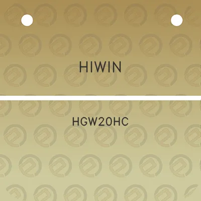 hiwin-hgw20hc