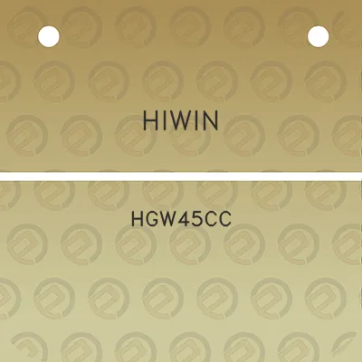 hiwin-hgw45cc