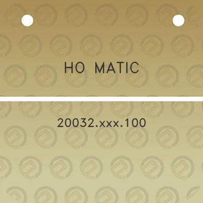 ho-matic-20032xxx100