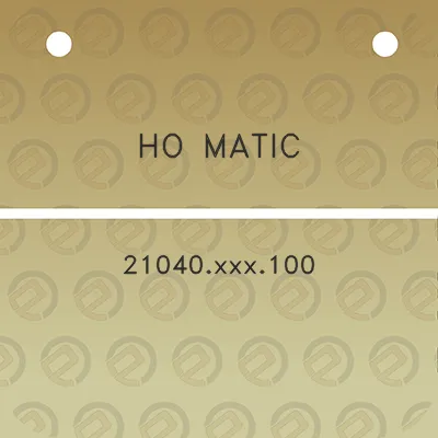 ho-matic-21040xxx100