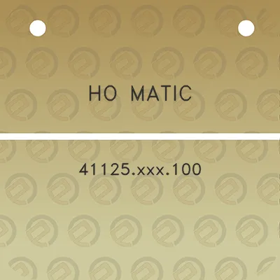 ho-matic-41125xxx100