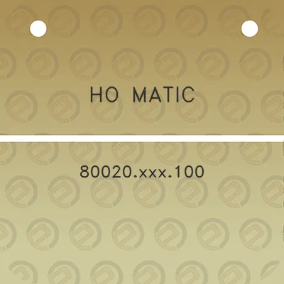 ho-matic-80020xxx100