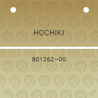 hochiki-b01262-00