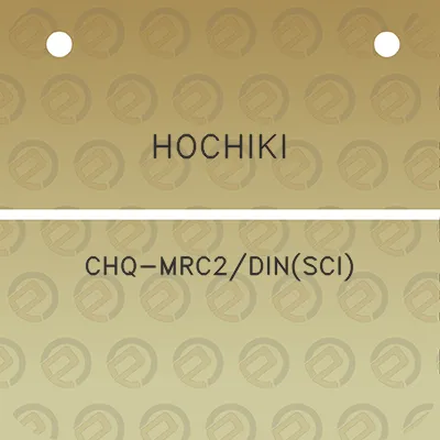 hochiki-chq-mrc2dinsci