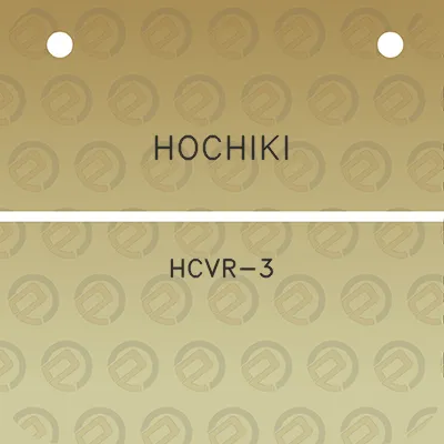 hochiki-hcvr-3