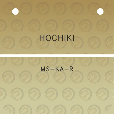 hochiki-ms-ka-r