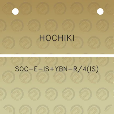 hochiki-soc-e-isybn-r4is