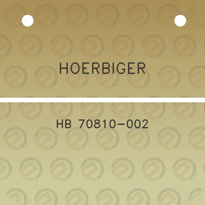 hoerbiger-hb-70810-002