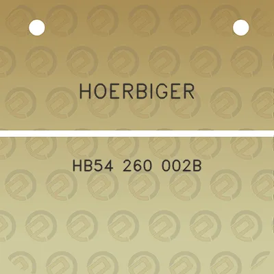 hoerbiger-hb54-260-002b