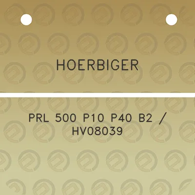 hoerbiger-prl-500-p10-p40-b2-hv08039