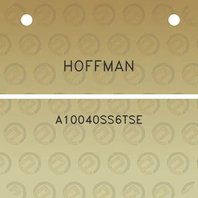 hoffman-a10040ss6tse