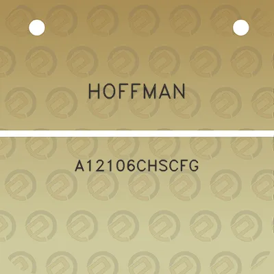 hoffman-a12106chscfg