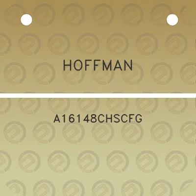 hoffman-a16148chscfg