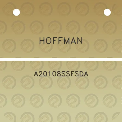 hoffman-a20108ssfsda