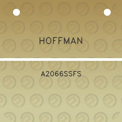 hoffman-a2066ssfs