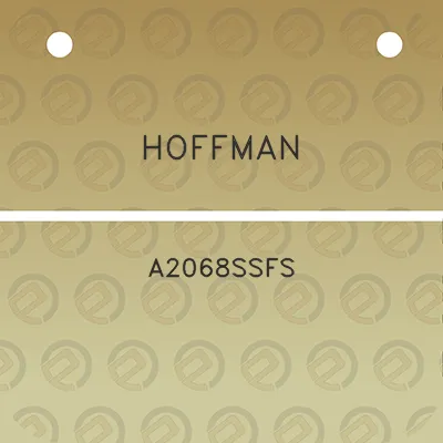 hoffman-a2068ssfs