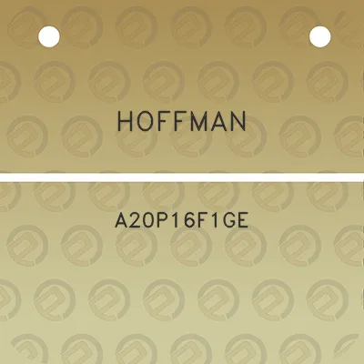 hoffman-a20p16f1ge