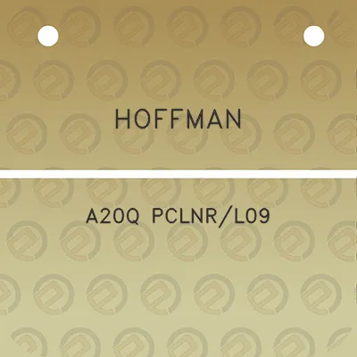 hoffman-a20q-pclnrl09