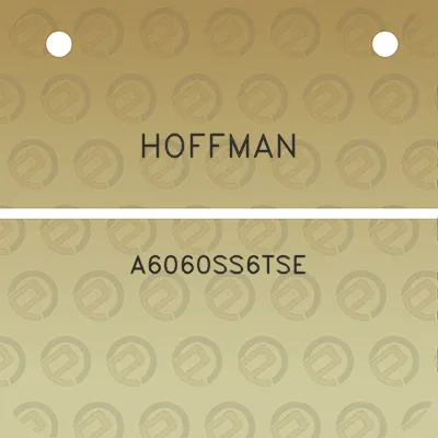 hoffman-a6060ss6tse