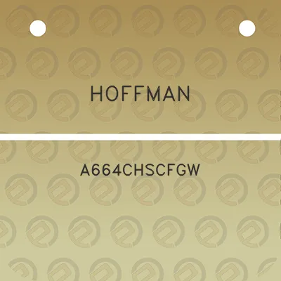 hoffman-a664chscfgw