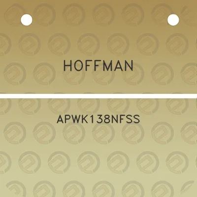 hoffman-apwk138nfss