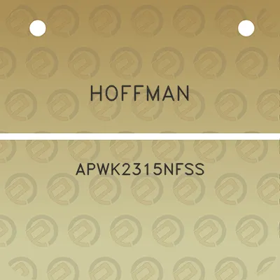 hoffman-apwk2315nfss