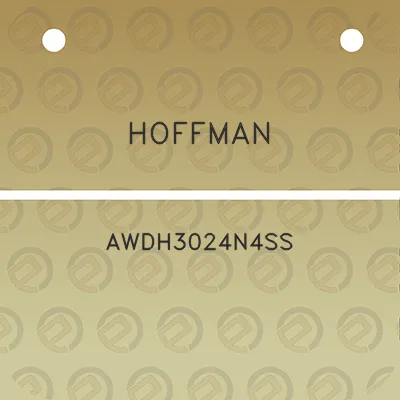 hoffman-awdh3024n4ss