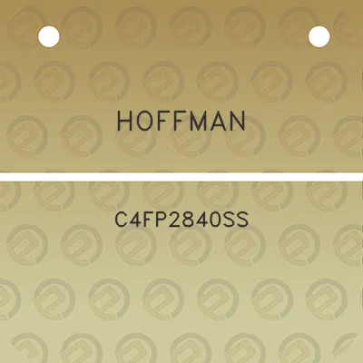 hoffman-c4fp2840ss