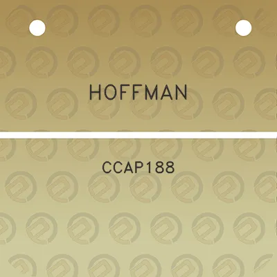 hoffman-ccap188