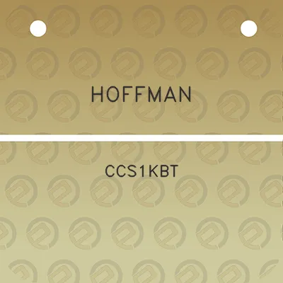 hoffman-ccs1kbt