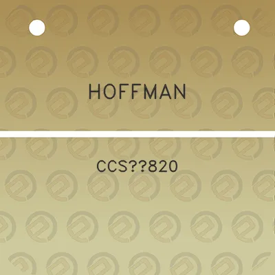 hoffman-ccs820