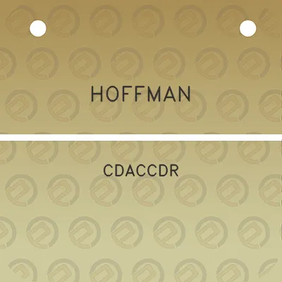 hoffman-cdaccdr