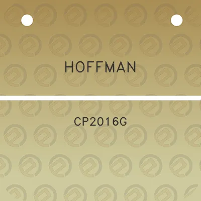 hoffman-cp2016g