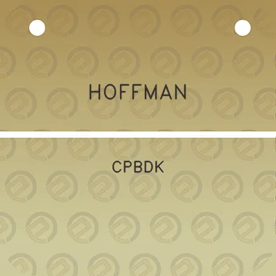 hoffman-cpbdk