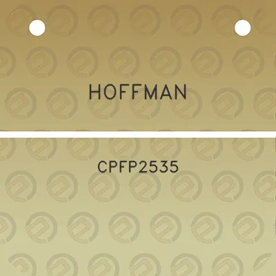 hoffman-cpfp2535