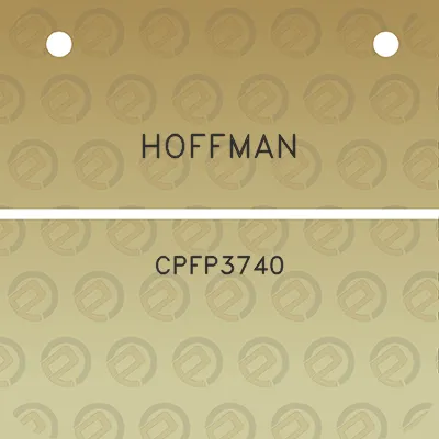 hoffman-cpfp3740