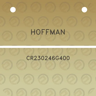 hoffman-cr230246g400