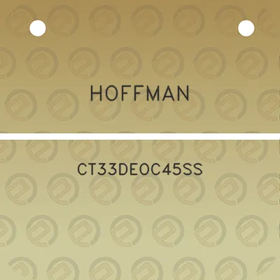 hoffman-ct33deoc45ss