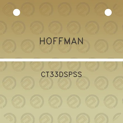 hoffman-ct33dspss