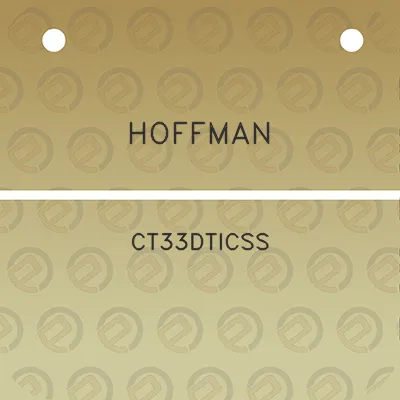 hoffman-ct33dticss