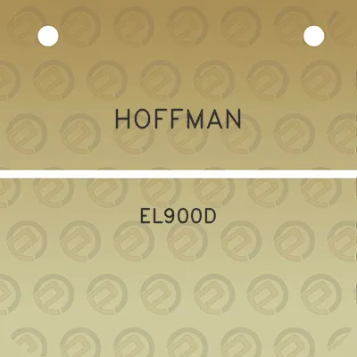 hoffman-el900d