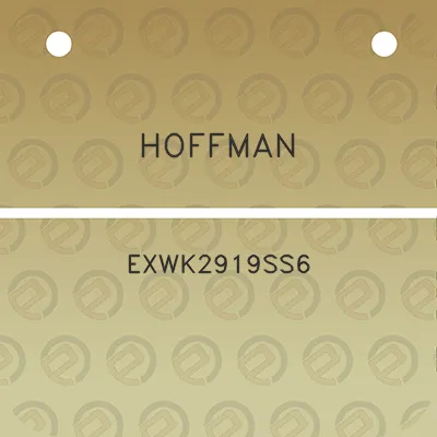 hoffman-exwk2919ss6