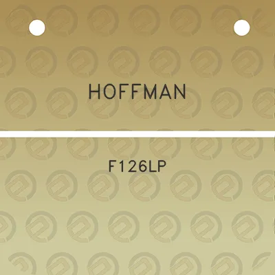 hoffman-f126lp