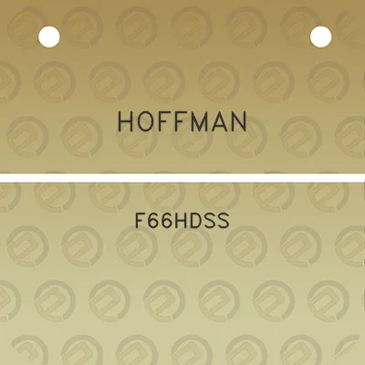 hoffman-f66hdss