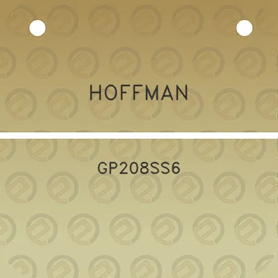 hoffman-gp208ss6