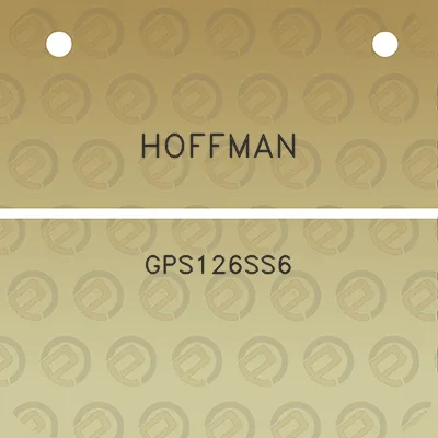 hoffman-gps126ss6