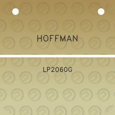 hoffman-lp2060g