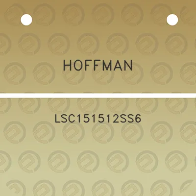 hoffman-lsc151512ss6