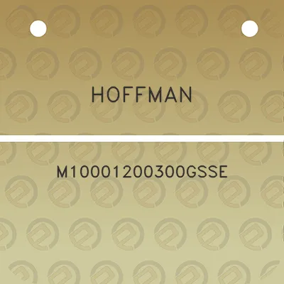 hoffman-m10001200300gsse